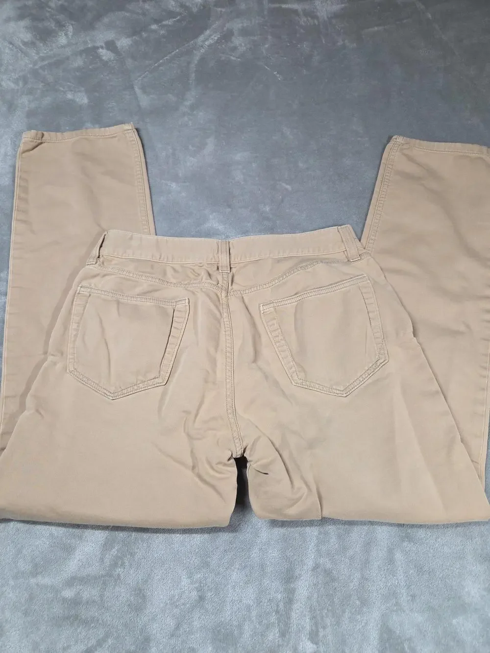 Banana Republic Traveler Jeans Mens 32x32 Fits 32x30 Beige Slim Straight